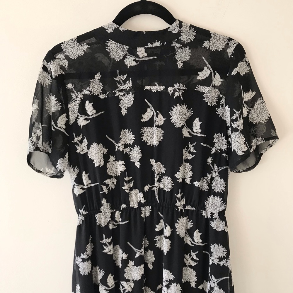 Lulus Floral Dressed Up Black Floral Print Midi Dress - Picture 4 of 16